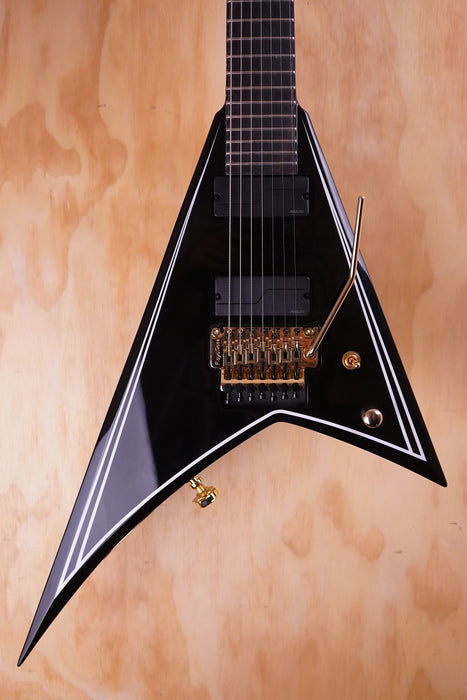 Jackson Pro Series Signature Mark Heylmun Rhoads RR24-7 Ebony Lux, Ex-Display - Fair Deal Music