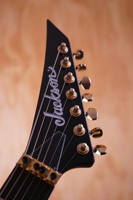 Jackson Pro Series Signature Mark Heylmun Rhoads RR24-7 Ebony Lux, Ex-Display - Fair Deal Music