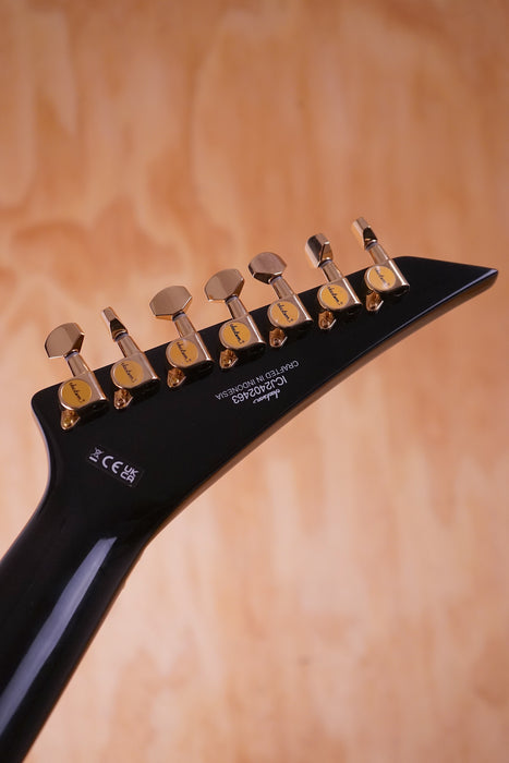 Jackson Pro Series Signature Mark Heylmun Rhoads RR24-7 Ebony Lux, Ex-Display - Fair Deal Music
