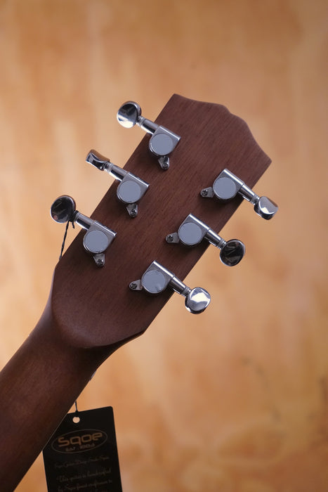 SQOE L001 Parlour sized Electro Acoustic Guitar in Blue - Fair Deal Music