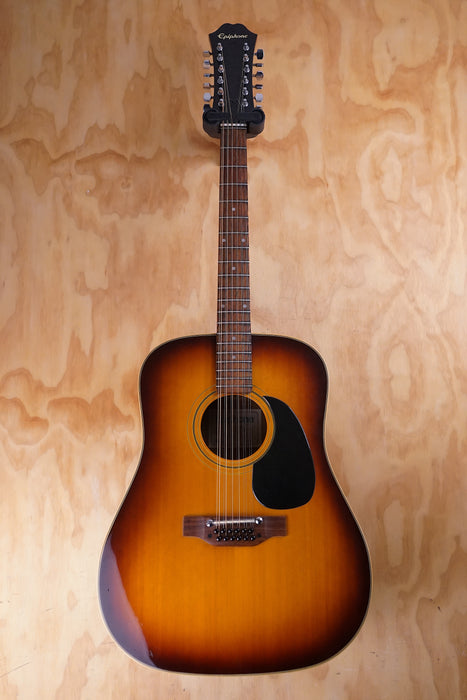 Epiphone ’70s 12-String FT-160SB in Sunburst, (Used)
