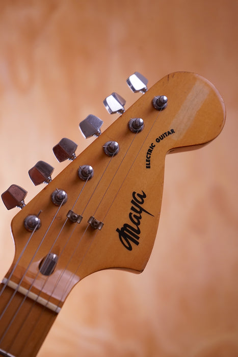 Maya 1970s MIJ Strat in White, USED - Fair Deal Music