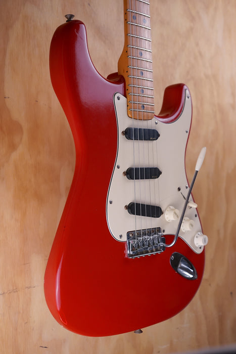 1974 Fender Stratocaster Over-sprayed in Red Electric Guitar, (Used) - Fair Deal Music
