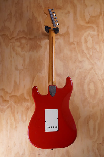 1974 Fender Stratocaster Over-sprayed in Red Electric Guitar, (Used) - Fair Deal Music