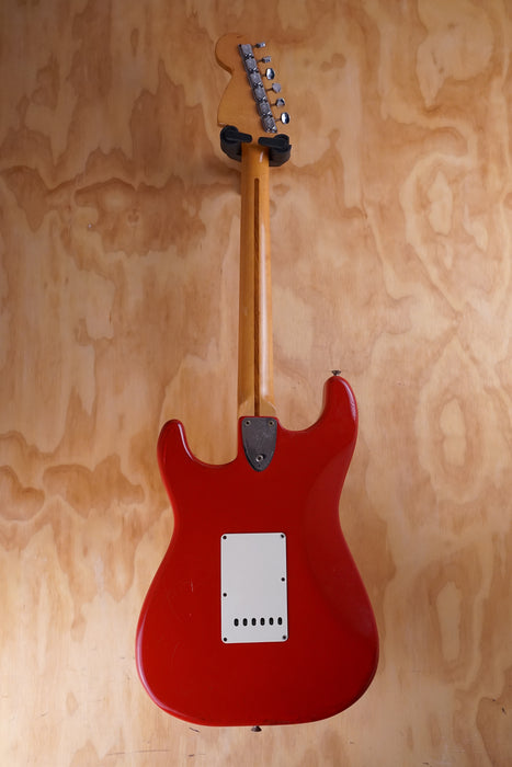 1974 Fender Stratocaster Over-sprayed in Red Electric Guitar, (Used) - Fair Deal Music