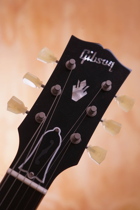 Gibson ES-390 with P90s in Sunburst Flame Top, (Used Comm) - Fair Deal Music