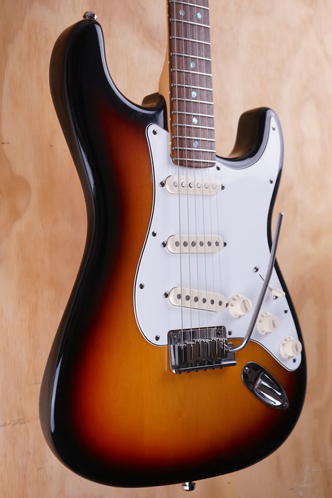 Fender American Deluxe Stratocaster in 3-Colour Sunburst Electric Guitar, (Used) - Fair Deal Music