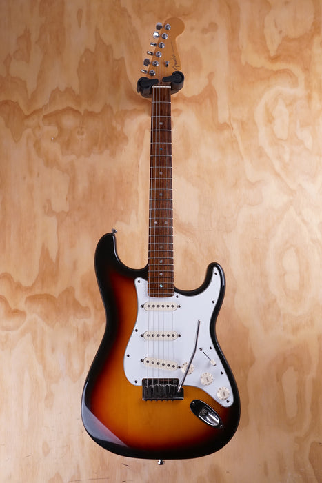 Fender American Deluxe Stratocaster in 3-Colour Sunburst Electric Guitar, (Used) - Fair Deal Music