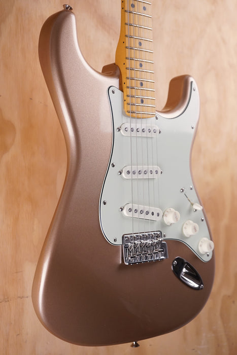 Fender American Professional Classic Stratocaster, Maple Fingerboard, Faded Firemist Gold, Ex-Display - Fair Deal Music