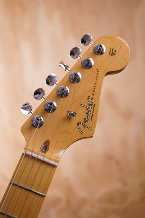 Fender American Professional Classic Stratocaster, Maple Fingerboard, Faded Firemist Gold, Ex-Display - Fair Deal Music