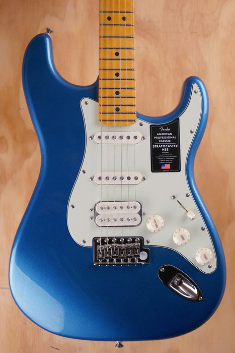 Fender American Professional Classic HSS Stratocaster, Maple Fingerboard, Faded Lake Placid Blue, Ex-Display - Fair Deal Music