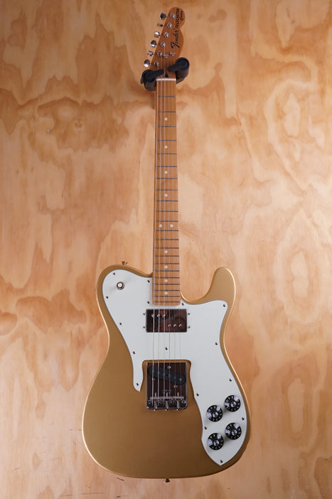 Fender MIJ Hybrid Telecaster Custom Limited Run Gold, Ex-Display, Electric Guitar - Fair Deal Music