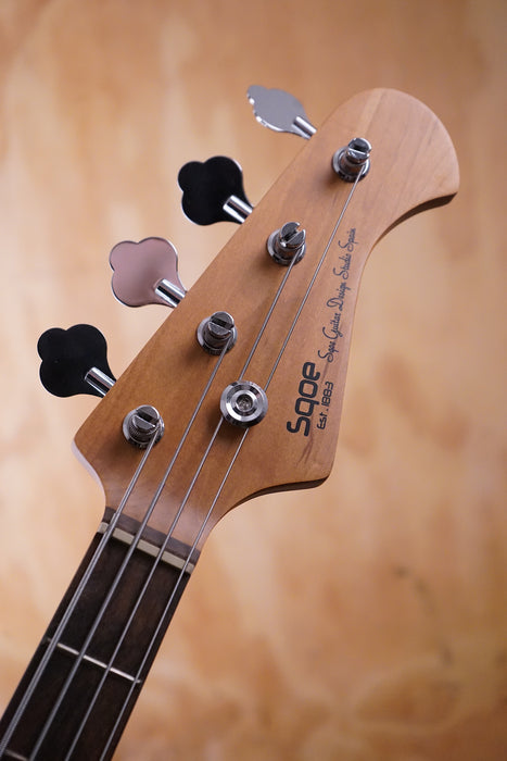 SQOE SjB400 Short Scale Bass in Sunburst - Fair Deal Music