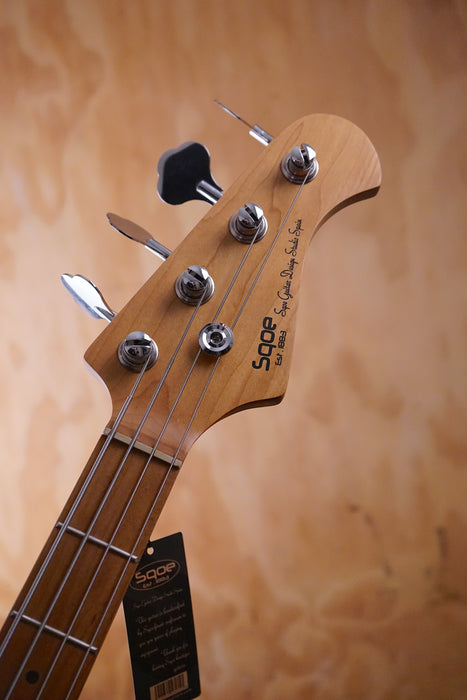 SQOE SPJ600 PJ-Style Bass in Red - Fair Deal Music