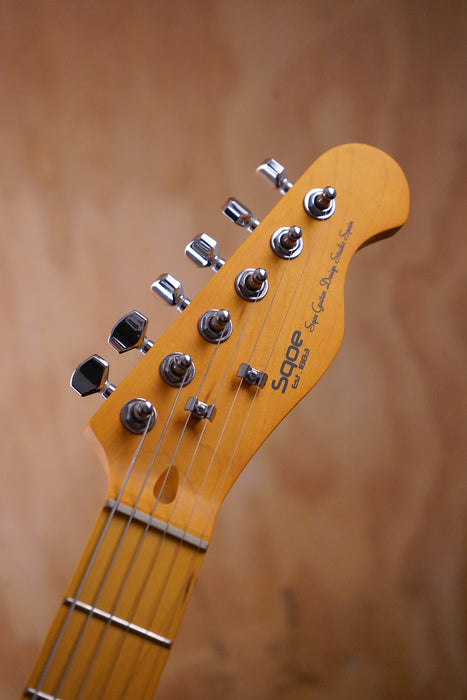 SQOE SETL250 T-Style Electric Guitar Sunburst - Fair Deal Music