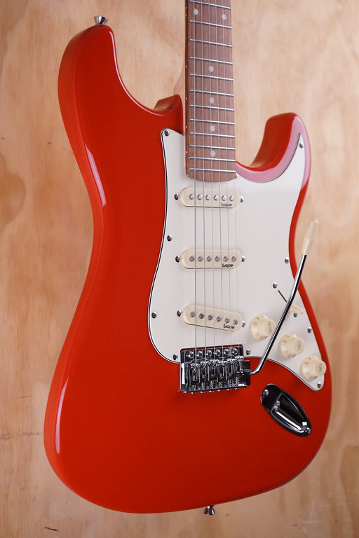 SQOE SEST200 S-Style Electric Guitar Red - Fair Deal Music