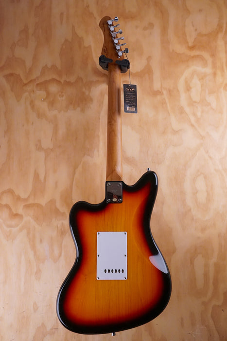 SQOE JM300 Offset-Style Electric Guitar with P90's in Sunburst - Fair Deal Music