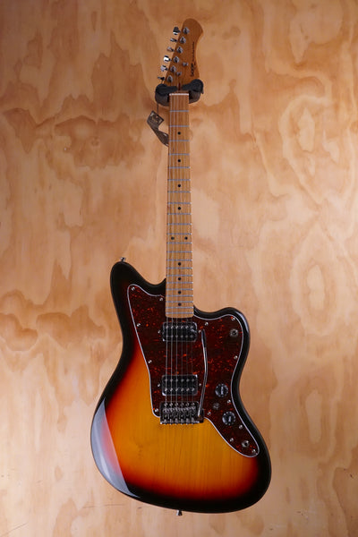 SQOE JM400 Offset-Style Electric Guitar with Humbuckers in Sunburst - Fair Deal Music