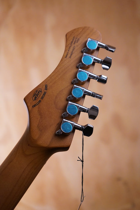 SQOE JM400 Offset-Style Electric Guitar with Humbuckers in Sunburst - Fair Deal Music