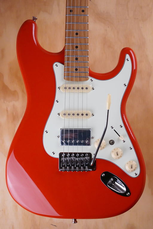 SQOE SEST600 HSS S-Style Electric Guitar Red - Fair Deal Music