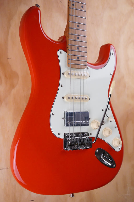 SQOE SEST600 HSS S-Style Electric Guitar Red - Fair Deal Music