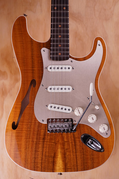 Fender Custom Shop Thinline Stratocaster (Artisan Series) in Koa, (Used Comm) - Fair Deal Music