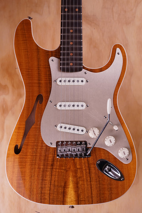 Fender Custom Shop Thinline Stratocaster (Artisan Series) in Koa, (Used Comm) - Fair Deal Music