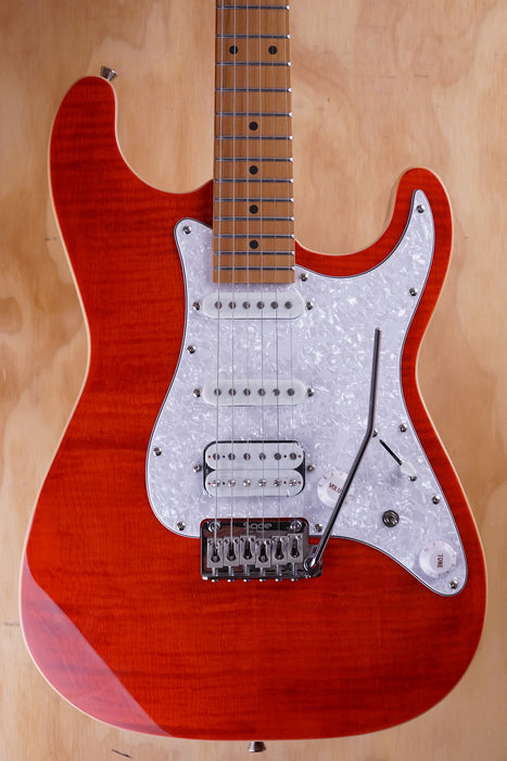 SQOE SEIB680 HSS S-Style Electric Guitar Red - Fair Deal Music