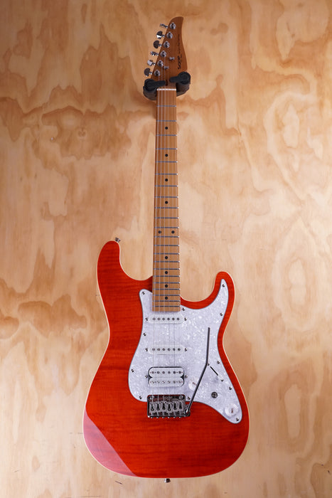 SQOE SEIB680 HSS S-Style Electric Guitar Red - Fair Deal Music