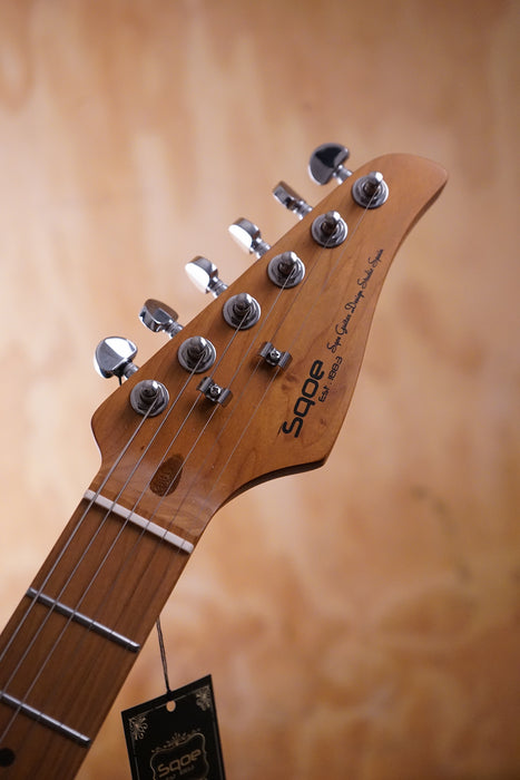 SQOE SEIB680 SSS S-Style Electric Guitar Black - Fair Deal Music