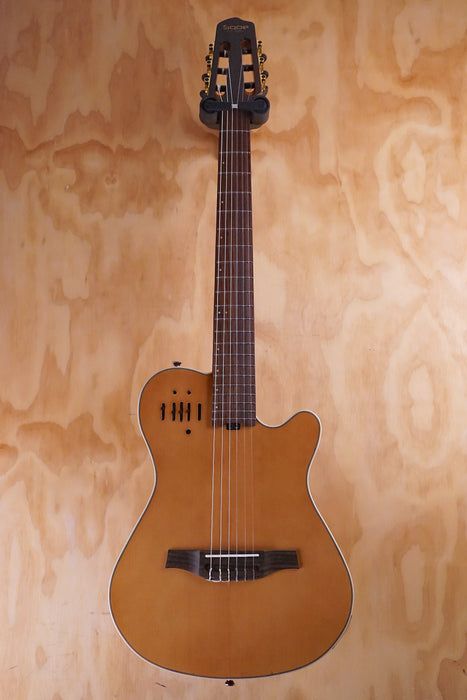 SQOE SEGD920 Silent Electro Classical Guitar Natural Cedar - Fair Deal Music