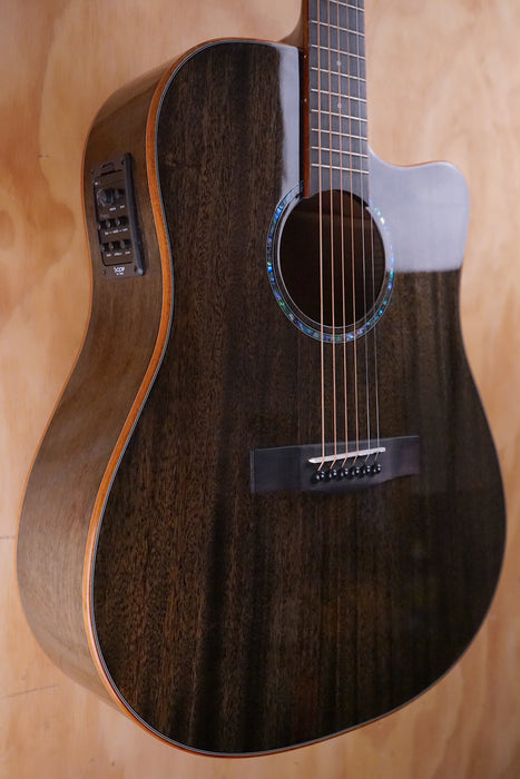 SQOE S360FG Electro Acoustic Guitar Black - Fair Deal Music