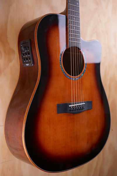 SQOE S370FG Electro Acoustic Guitar Sunburst - Fair Deal Music