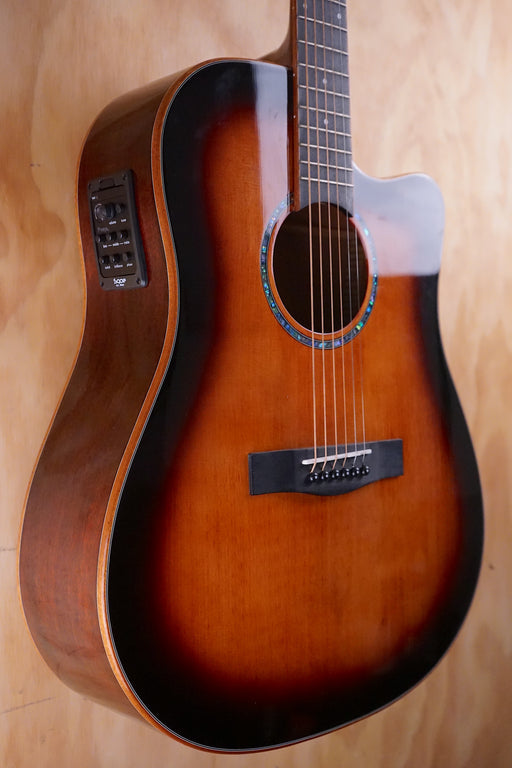 SQOE S370FG Electro Acoustic Guitar Sunburst - Fair Deal Music