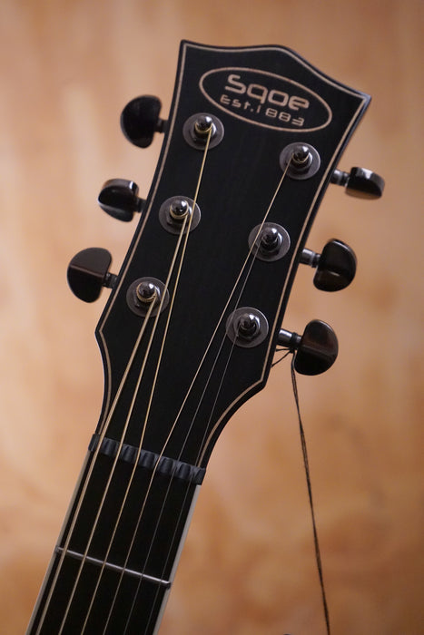 SQOE S340FG-BK Electro Acoustic Guitar Black - Fair Deal Music