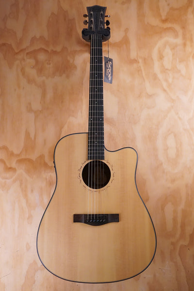 SQOE SQ-BCS Electro Acoustic Guitar Natural - Fair Deal Music