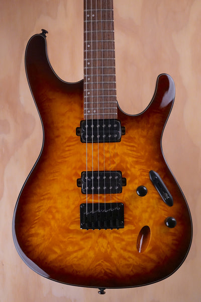 Ibanez S621QM-DEB Dragon Eye Burst, Open Box, Electric Guitar - Fair Deal Music