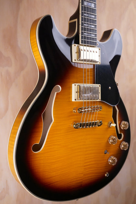Ibanez JSM10-VYS Vintage Yellow Sunburst Electric Guitar, Open Box - Fair Deal Music
