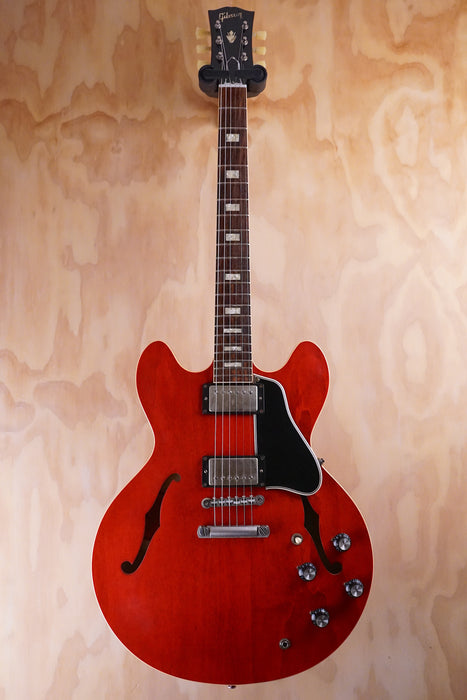 2013 Gibson Memphis ES‑335 Block Reissue in Cherry Semi-hollow Guitar, (Used) - Fair Deal Music