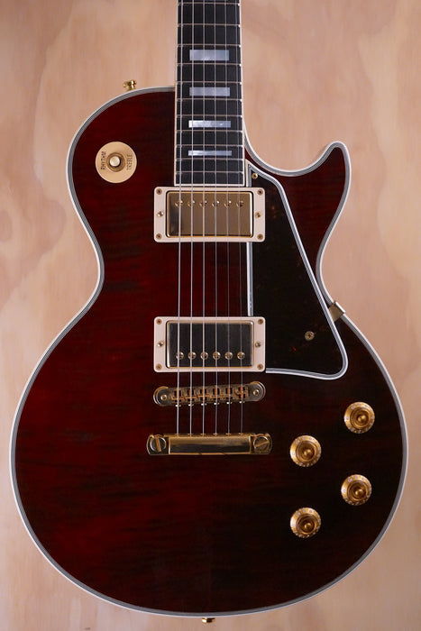 2012 Gibson Les Paul Custom ’70s Figured in Wine Red Electric Guitar, (Used) - Fair Deal Music