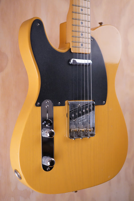 2017 Fender American Vintage Reissue (AVRI) ’52 Telecaster in Butterscotch Blonde Left-Handed Electric Guitar, (Used) - Fair Deal Music