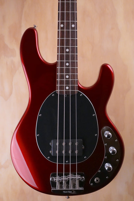 Ernie Ball Musicman StingRay 2 EQ H Bass in Candy Apple Red Electric Bass, (Used) - Fair Deal Music