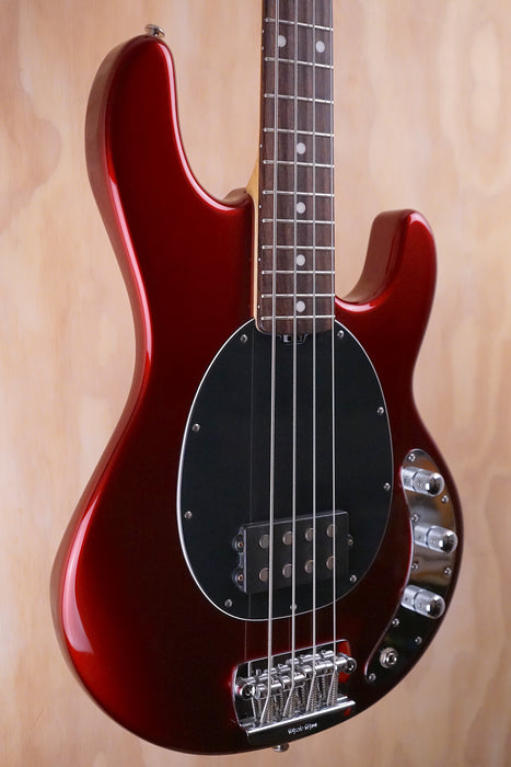 Ernie Ball Musicman StingRay 2 EQ H Bass in Candy Apple Red Electric Bass, (Used) - Fair Deal Music