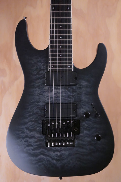 ESP LTD M‑1007 in See Thru Black Sunburst Satin Electric Guitar, (Used) - Fair Deal Music
