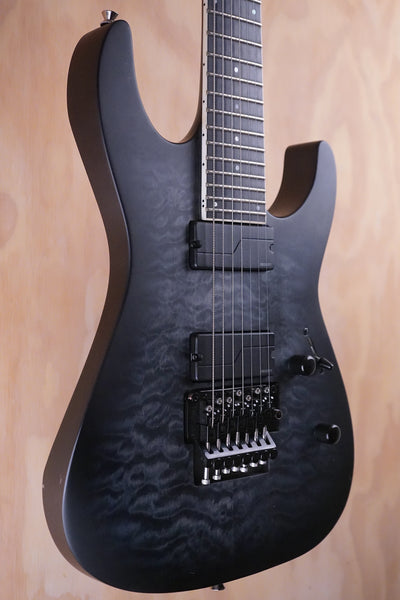 ESP LTD M‑1007 in See Thru Black Sunburst Satin Electric Guitar, (Used) - Fair Deal Music