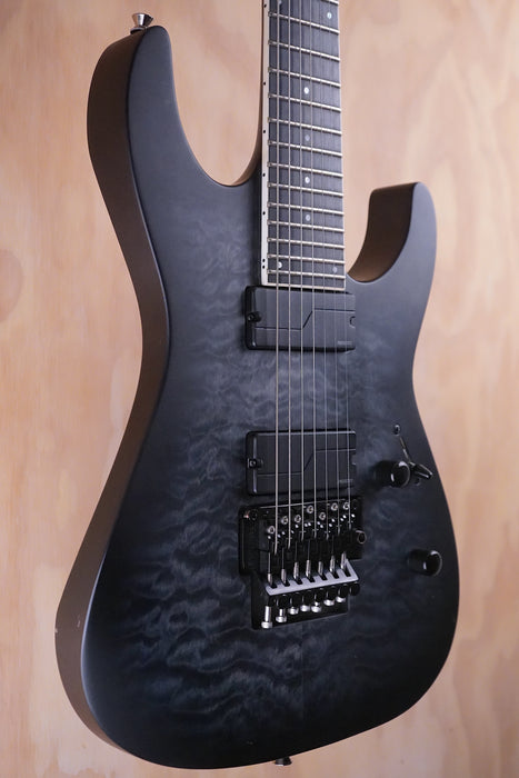 ESP LTD M‑1007 in See Thru Black Sunburst Satin Electric Guitar, (Used) - Fair Deal Music