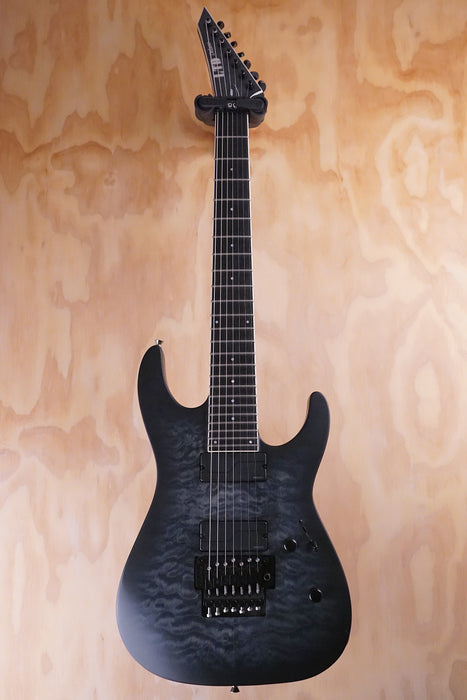 ESP LTD M‑1007 in See Thru Black Sunburst Satin Electric Guitar, (Used) - Fair Deal Music