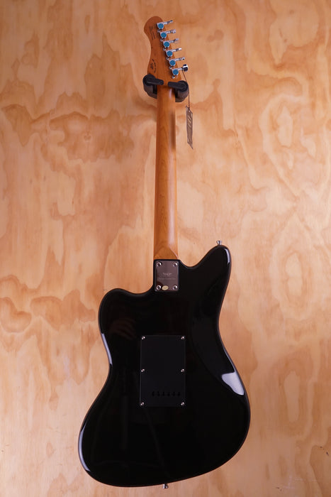 SQOE JM400 Jazzmaster Style Electric Guitar with Humbuckers in Black - Fair Deal Music