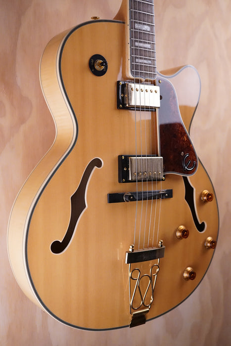 Epiphone Joe Pass Emperor II in Natural Hollowbody Guitar, (Used) - Fair Deal Music