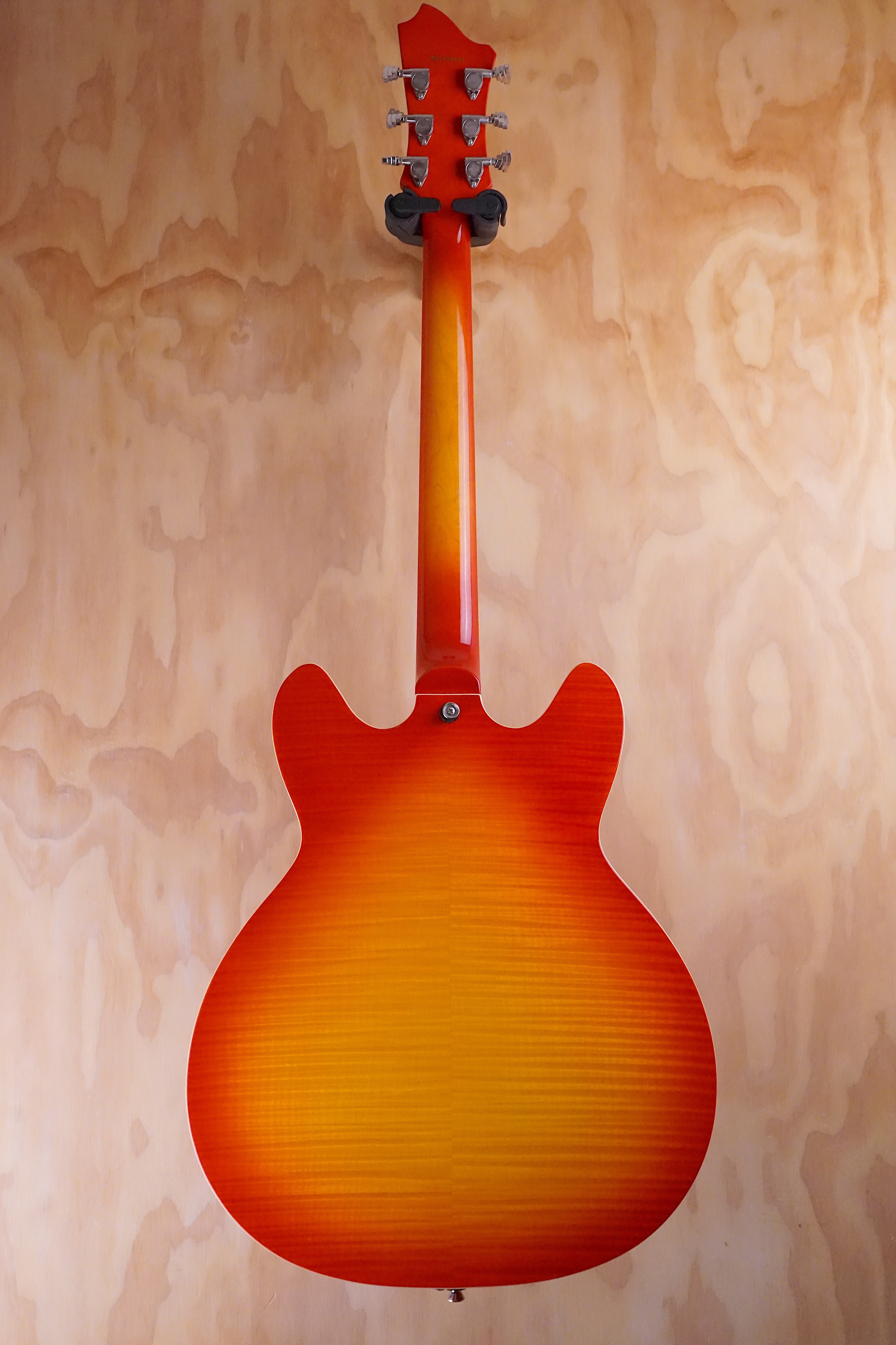Hagstrom Viking Deluxe in Amber Sunburst Semi-hollow Guitar, (Used) - Fair Deal Music